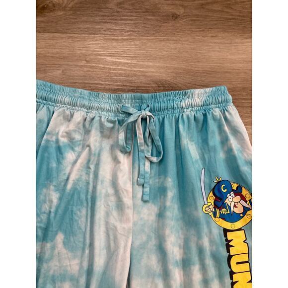Cap'n Crunch Tie-Dye Pajama Pants Unisex Size Large Blue Adjustable PJs - Picture 6 of 10